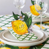 Green Lattice Guest Napkins