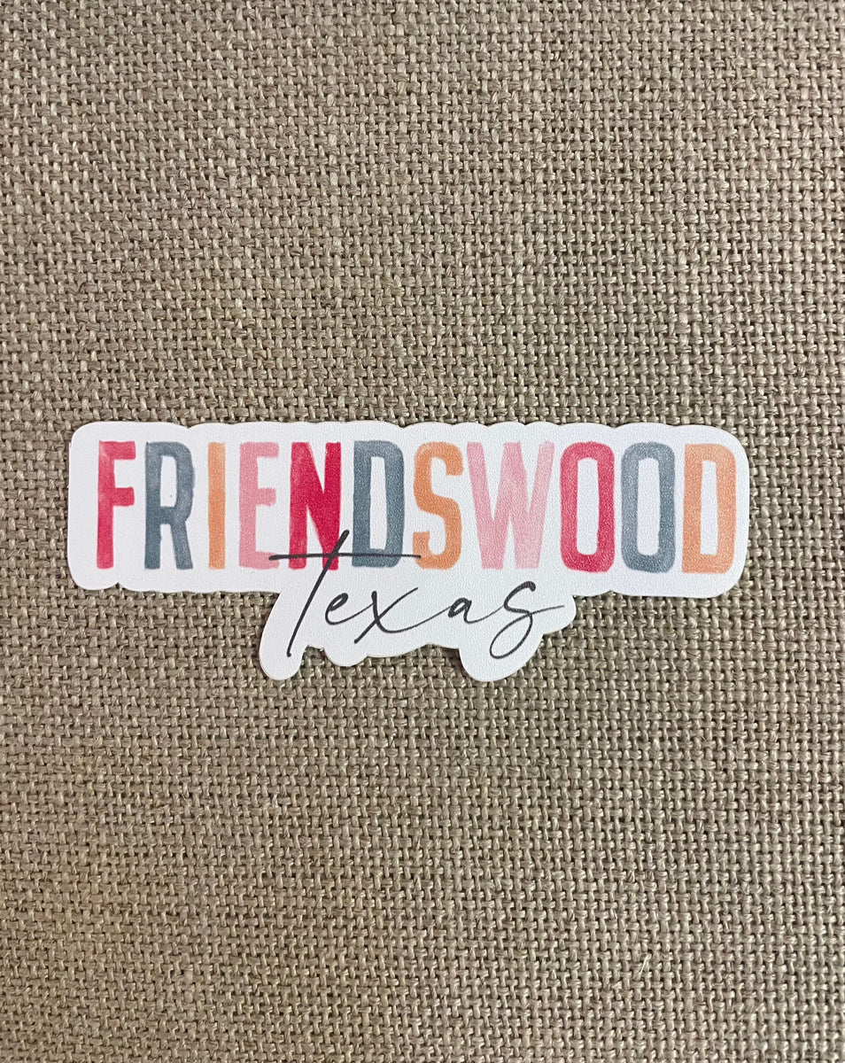 Friendswood Sticker Marrone Market