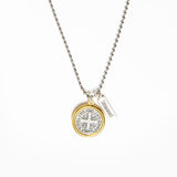 Benedictine Blessing Gold Rim Necklace