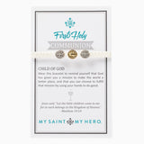 First Holy Communion Bracelet - White or Black