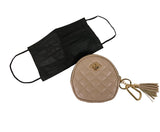 Small Accessories Holder - Tan Quilted