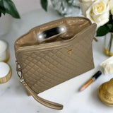 Updated Litt Makeup Case - Nude & Gold