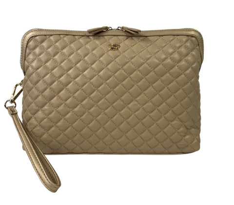 Updated Litt Makeup Case - Nude & Gold