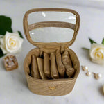 Getaway Jewelry Case - Nude & Gold