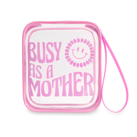 Busy As A Mother Teletote Travel Pouch