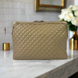 Updated Litt Makeup Case - Nude & Gold
