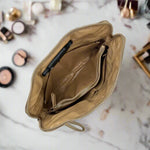 Updated Litt Makeup Case - Nude & Gold