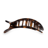 Tortoise Large Flat Round Hair Clip