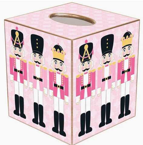 Pink Nutcracker Tissue Box Cover