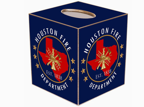 Houston Fire Department Tissue Box Cover