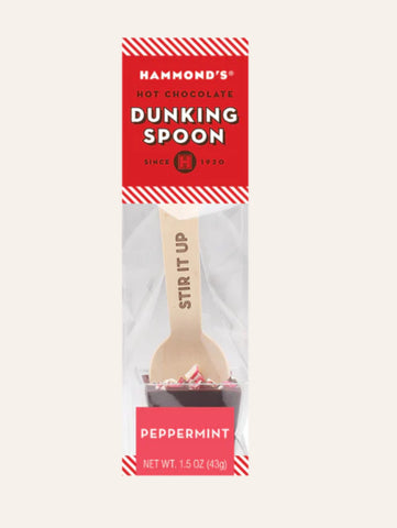 Dark Chocolate Peppermint Dunking Spoons