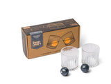 Cocktail Tumbler and Whiskey Stones Set