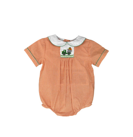 Picture Smocked Pumpkin Bubble