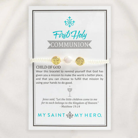 First Holy Communion Pearl Bracelet