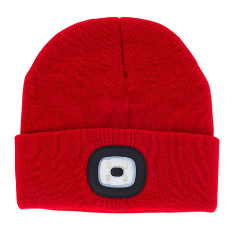 Night Scope Rechargeable LED Beanie-Red